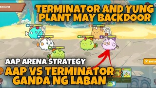 AAP VS TERMINATOR YUNG PLANT NYA MAY BACKDOOR | AAP AXIE ARENA STRATEGY GAMEPLAY