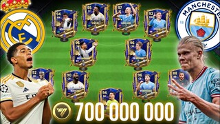 🤯 ¡700 MILLONES! FUSIONAMOS EL MEJOR REAL MADRID x MANCHESTER CITY En FC Mobile 🔥