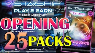 STARSHIP NFT 25 PACKS OPENING