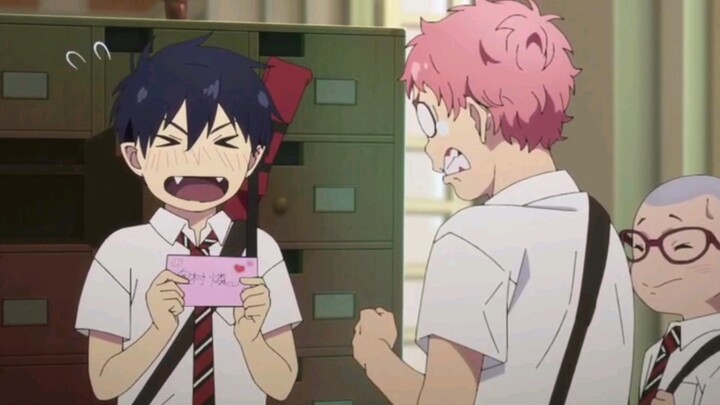 Rin who received the love letter is so cute hahaha