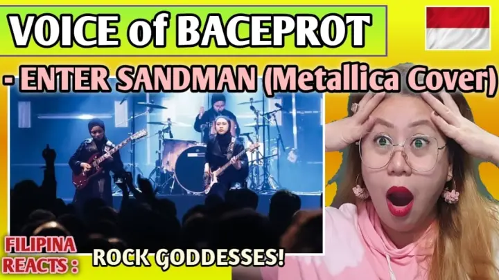 VOICE of BACEPROT - ENTER SANDMAN (Metallica Cover) | Live || FILIPINA REACTS