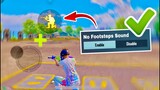 New Illegal No Footsteps Sound Movement Tricks✅❌| PUBG MOBILE / BGMI (Tips and Tricks)