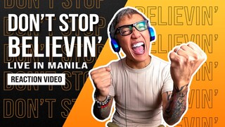 DON'T STOP BELIEVING Live in Manila 2009 - ARNEL PINEDA (Reaction Video)