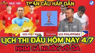 🔴Lịch Trực Tiếp Bóng Đá Hôm Nay 4/7: U19 Việt Nam vs U19 Philippines, Tin Vui Cho NHM