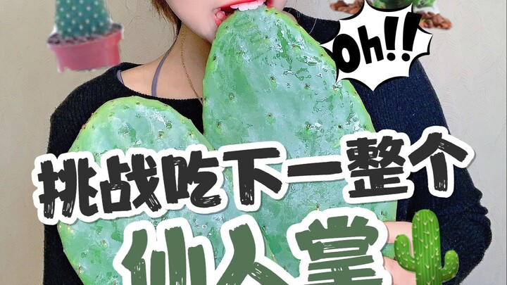 Brother Dou is going to perform a live cactus-swallowing act for you! It’s so wild—I can’t even brin