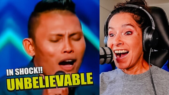 LATINA REACTS to FILIPINO "ROLAND ABANTE" (Auditions) AGT 2023