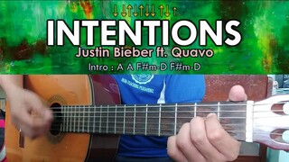 Intentions - Justin Bieber ft. Quavo - Guitar Chords