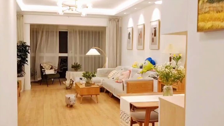 ถ่ายทีเดียวจบ | พาชมห้องนั่งเล่นและครัวสไตล์ไม้แท้! พื้นที่ก่อสร้าง 105 ตร.ม., พื้นที่ใช้สอยในบ้าน 1