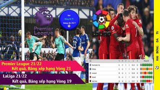 TIN BÓNG ĐÁ KẾT QUẢ BÓNG ĐÁ HÔM NAY NGOẠI HẠNG ANH VÒNG 21, LALIGA VÒNG 19