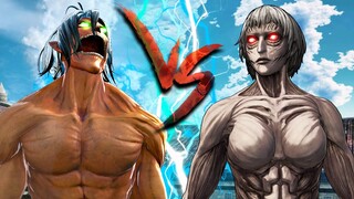 ไททันเอเลน vs ไททันหญิงสีขาว : Attack on Titan Wings of Freedom