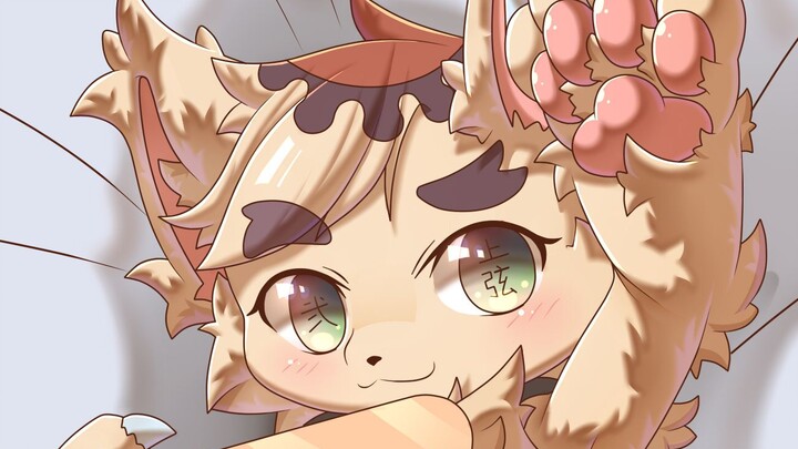[Furry] Drawing: Fall in Sleep with Douma