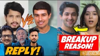 All Four YouTubers REPLY to Dhruv Rathee’s Video On Them, Harsh Beniwal & Pratishtha Breakup Reason