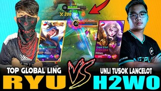 RYU [Top Global Ling] vs. H2WO [Fast Hand Lancelot] | Assassin Battle ~ Mobile Legends