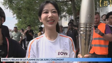 杨紫奥运火炬传递直播完整版!好有活力的紫!