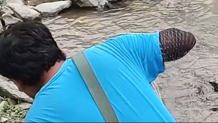 cast net fishing in Nepal | himalayan trout fishing with handmade castnet |