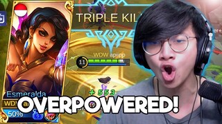 NEW HERO ESMERALDA OVERPOWERED AOE SKILL ! - MOBILE LEGENDS INDONESIA