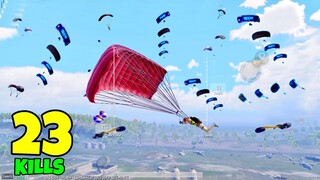 NEW INSANE LANDING IN MILITARY BASE😱Pubg Mobile