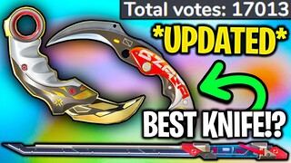 17,000 Players Rank KNIFE SKINS from WORST TO BEST