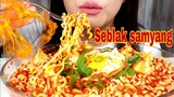 ASMR SEBLAK SAMYANG PEDAS  NYONYOR | ASMR MUKBANG INDONESIA | EATING SOUNDS