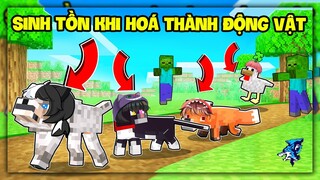 Minecraft Nhưng Bạn Là Động Vật | Siro Và Mike Đen Tranh Giành Noob Ruby