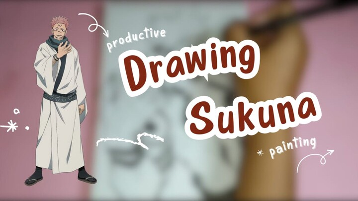 [How To draw SUKUNA from anime - Jujutsu Kaisen]