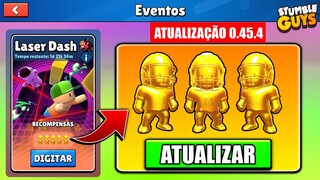 SAIUUU!!! 😱 NOVA ATUALIZAÇÃO 0.45.4 para TODOS do STUMBLE GUYS e SKIN GRÁTIS???