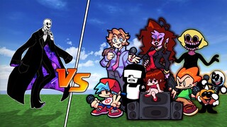 Gaster vs Friday Night Funkin` | Minecraft | (OVERKILL !?)