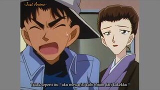 Detective Conan sub Indo / Conan,Ran dan Mouri kaget saat mengetahui Shizuka-san ibunya Heiji