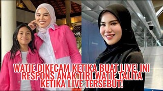 Watie Dikecam Ketika Buat Live! Ini Respons Anak Tiri Watie Talita Ketika Live Tersebut!