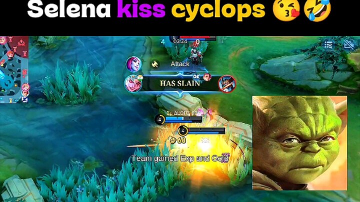 😂 Selena kiss cyclops 🤣 mlbb