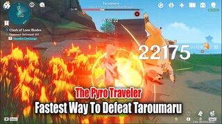 Fastest Way To Defeat Taroumaru - Clash of Lone Blades Mega Tricks The Pyro Traveler