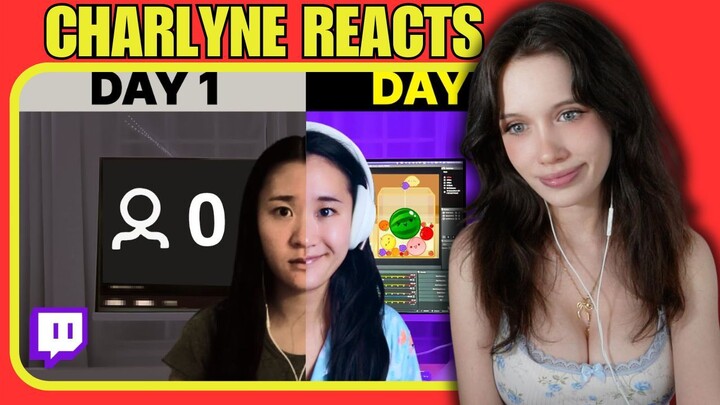 How much can you grow on Twitch in 30 days - REACT BY CHARLYNE