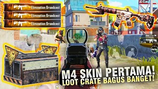 TERNYATA BEGINI SKIN M4 SEASON SATU! LOOT CRATE NYA BAGUS BANGET! - PUBG MOBILE