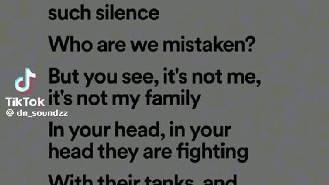 ZOMBIE LYRICS  🎶