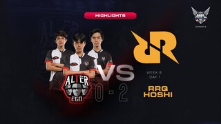 ALTER EGO HIGHLIGHTS MPL S6 - WEEK 8 DAY 1