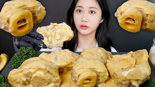 [ONHWA] Cream sauce braised beef feet eating show! 😶‍🌫️🤍 Braised beef feet