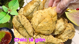 Bạn đã ăn thử chiếc lá TÍA TÔ theo kiểu này chưa, Công thức bột chiên giòn rụm/ Perilla leaves