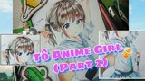 Vẽ Anime Girl Part 2 -  Cách tô màu chì | How to draw by Ktage