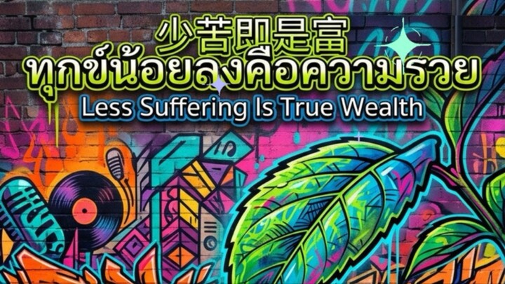 ทุกข์น้อยลงคือความรวย Suffering is true wealth