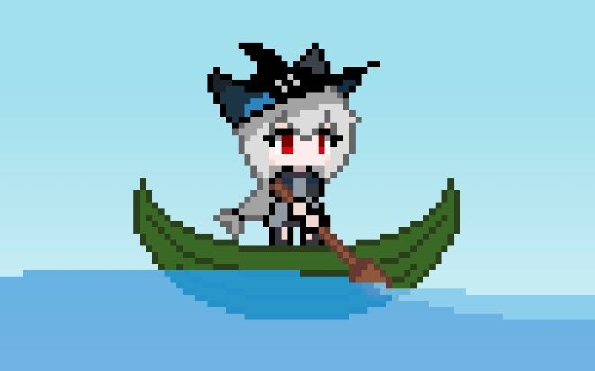 【Pixel Ark】Diti who has been paddling
