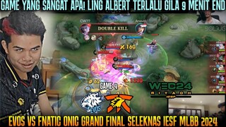 GAME APA INI 9 MENIT END 😭 EVOS VS FNOC GAME 4 GRAND FINAL SELEKNAS IESF MLBB 2024