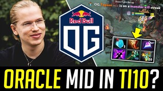 ORACLE Mid in TI10 incoming? - Topson Practicing New Mid Hero