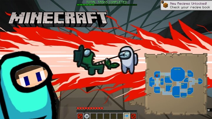 Aku Main Among Us Di Minecraft..
