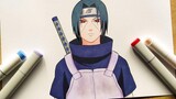 วิธีการวาด Itachi Uchiha (Anbu) - Naruto ทีละขั้นตอนการสอน