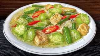Semua sekali jalan olahan sayur oyong campur tahu enak kuah gurih