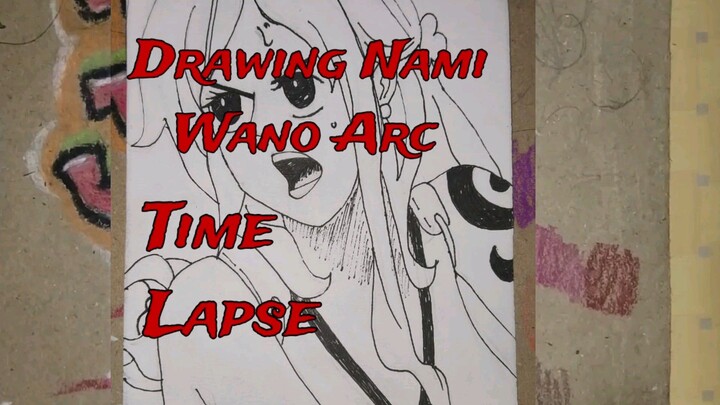 Drawing Nami One Piece - Time Lapse