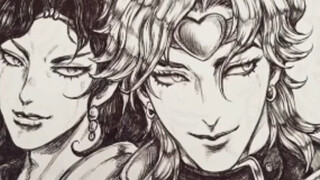 JOJO直播圆珠笔画