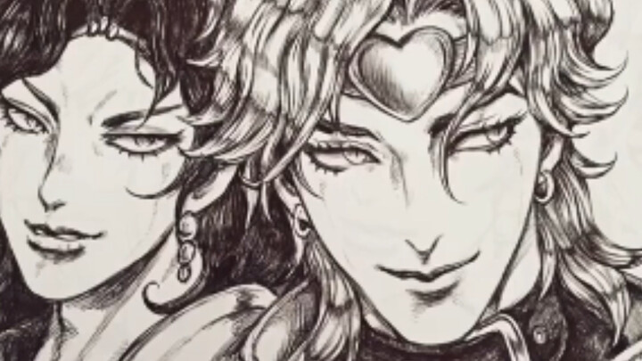 JOJO live ballpoint pen drawing