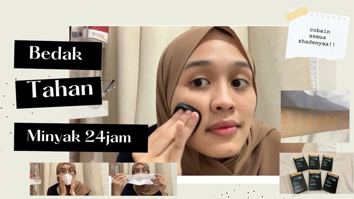REVIEW MAYBELLINE FIT ME POWDER FOUNDATION 24HR OIL CONTROL