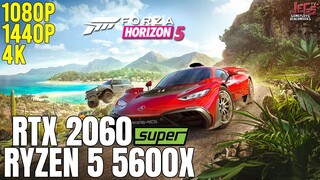 Forza Horizon 5 | Ryzen 5 5600x + RTX 2060 Super | 1080p, 1440p, 4K benchmarks!